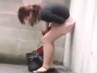 強襲スカートめくりパンツ下しマン毛抜き！何度も引っ張られて痛そうなむちむち娘