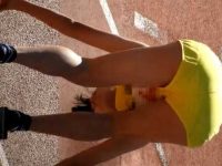 陸上大会透けパン盗撮！鍛え上げられた美尻に食い込むウェアがすてきなアスリートたち