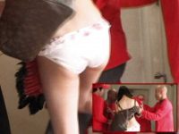 電撃スカートめくり大作戦！2台のカメラで顔とパンチラを同時に見られちゃう女性たち