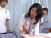 女医にお尻をイジられ勃起「出しときましょうか？」適当な手コキにあっけなく発射