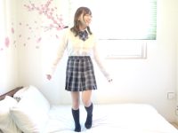 人気女優 一条みおチャンの制服オナニー★